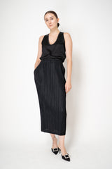 Pleats Please Issey Miyake Thicker Bottoms 1 Midi Skirt in Black