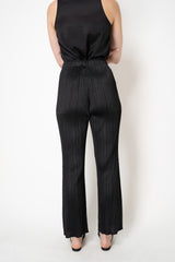 Pleats Please Issey Miyake Monthly Colors: July Flared Pants in Black