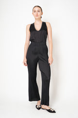 Pleats Please Issey Miyake Monthly Colors: July Flared Pants in Black