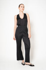 Pleats Please Issey Miyake Monthly Colors: July Flared Pants in Black