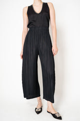 Pleats Please Issey Miyake Thicker Bottoms 1 Wide Leg Trousers in Black