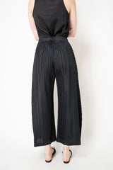 Pleats Please Issey Miyake Thicker Bottoms 1 Wide Leg Trousers in Black