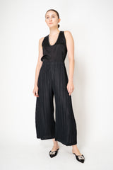 Pleats Please Issey Miyake Thicker Bottoms 1 Wide Leg Trousers in Black