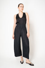 Pleats Please Issey Miyake Thicker Bottoms 1 Wide Leg Trousers in Black