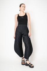 Pleats Please Issey Miyake Thicker Bottoms 1 Wide Leg Barrel Pants in Black