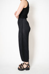 Pleats Please Issey Miyake Thicker Bottoms 1 Wide Leg Barrel Pants in Black
