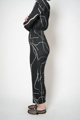 Pleats Please Issey Miyake Pause Contrasting Silhouettes Trousers in Black and White