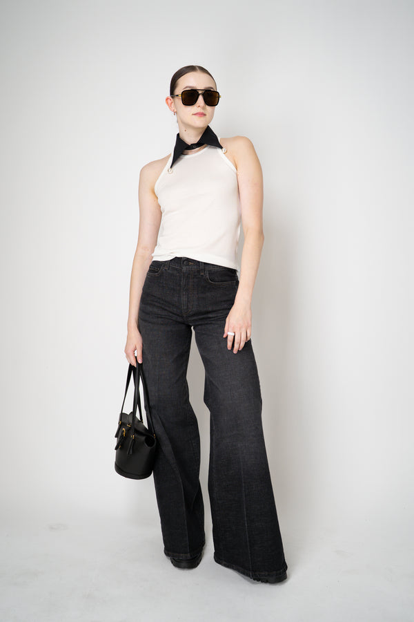MeiMeiJ Pearl Embellished Faux Collar in Black