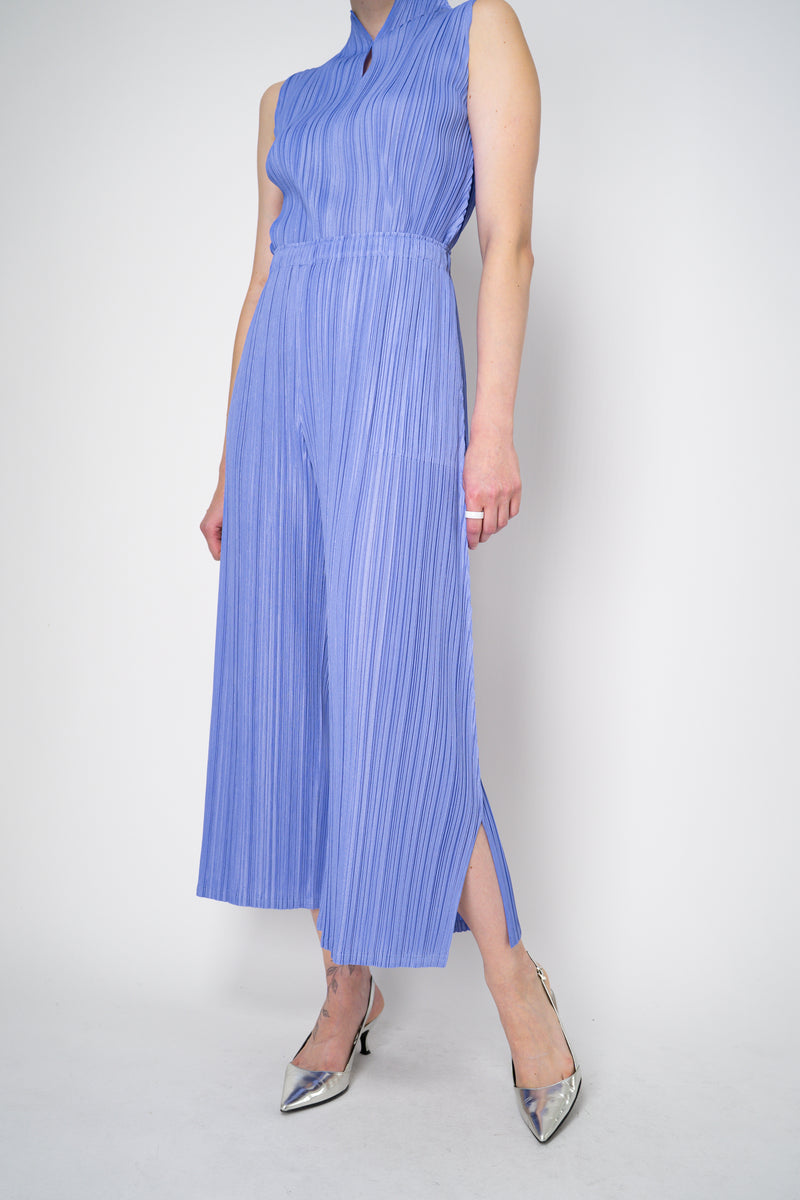 Pleats Please Issey Miyake Mellow Pleats Wide Leg Pants in Lavender