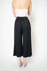 Pleats Please Issey Miyake Thicker Bottoms 1 Wide Flared Pleated Trousers in Black