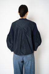 MeiMeiJ Long Sleeve Viscose Bi-Stretch Sweatshirt in Navy