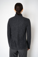 Fabiana Filippi Wool Cashmere Collared Knit Sequined Cardigan in Grey Vancouver. Shop Online or in Store.
