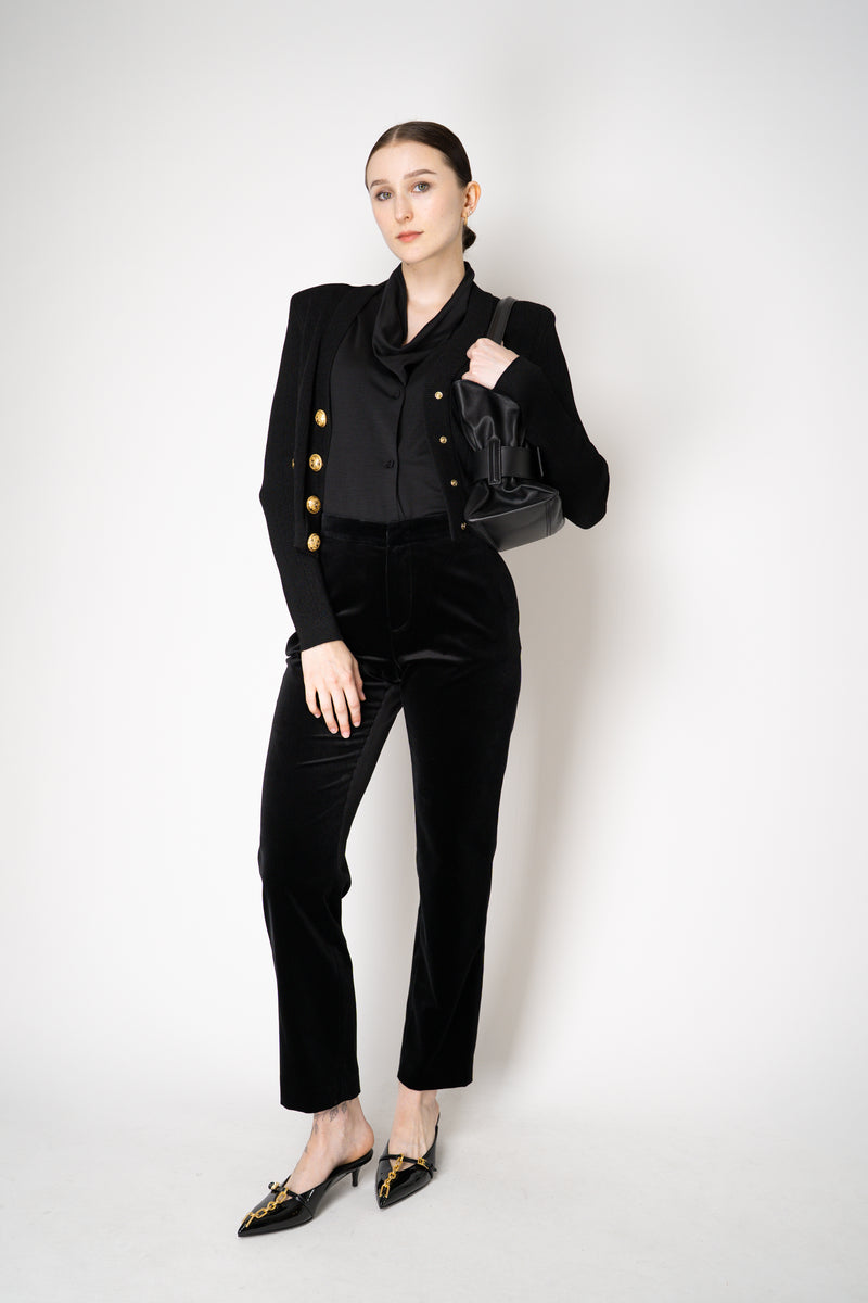 Fabiana Filippi Featherweight Viscose Cowl Neck Sleeveless Top in Black Vancouver. Shop Online or in Store.