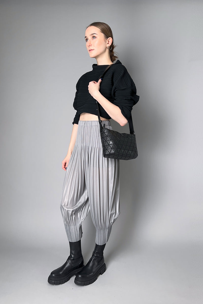 Bao Bao Issey Miyake Crystal Matte Shoulder Bag in Black