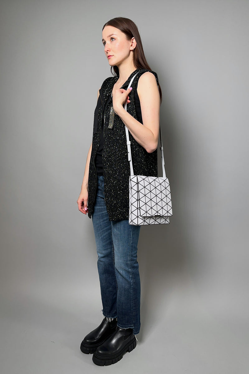 Bao Bao Flap Shoulder Bag in Light Grey Matte - Ashia Mode - Vancouver, BC
