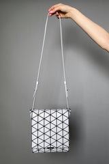 Bao Bao Flap Shoulder Bag in Light Grey Matte Vancouver. Shop Online or in Store. 