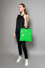 Bao Bao Medium Lucent Gloss Tote Bag in Bright Green -Ashia Mode - Vancouver, BC