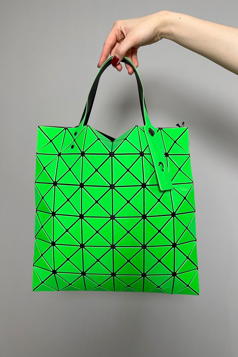 Bao Bao Medium Lucent Gloss Tote Bag in Bright Green -Ashia Mode - Vancouver, BC
