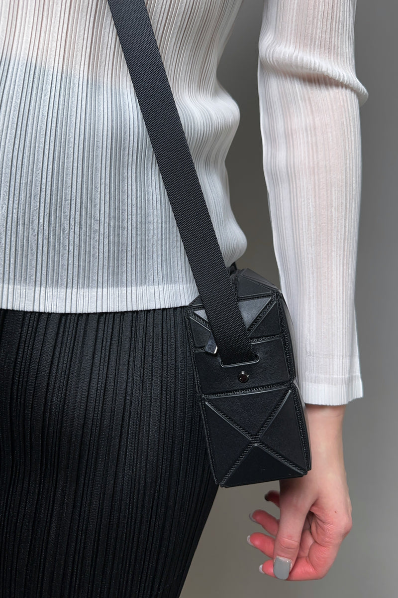 Bao Bao Issey Miyake Mini Cuboid Shoulder Bag in Black