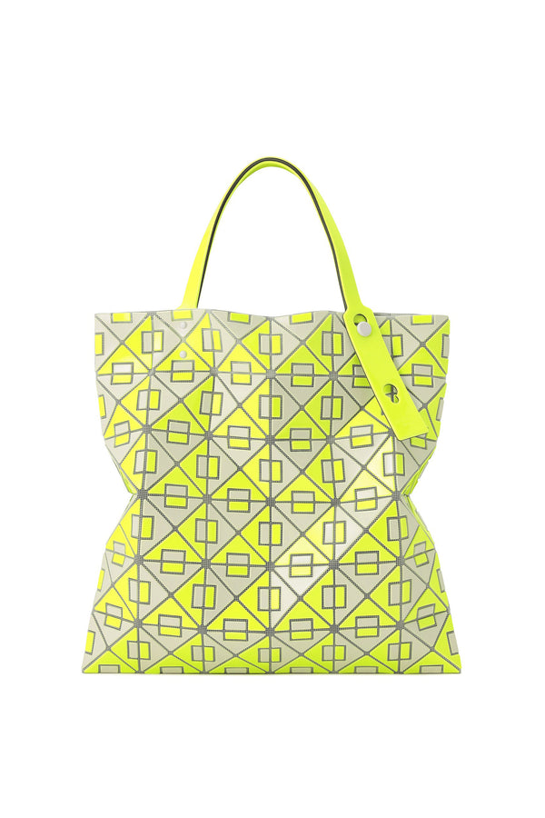 Bao Bao Issey Miyake Connect Tote in Yellow Green x Grey