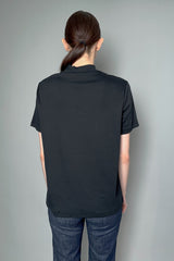 Fabiana Filippi Ribbed Jersey T-Shirt in Black