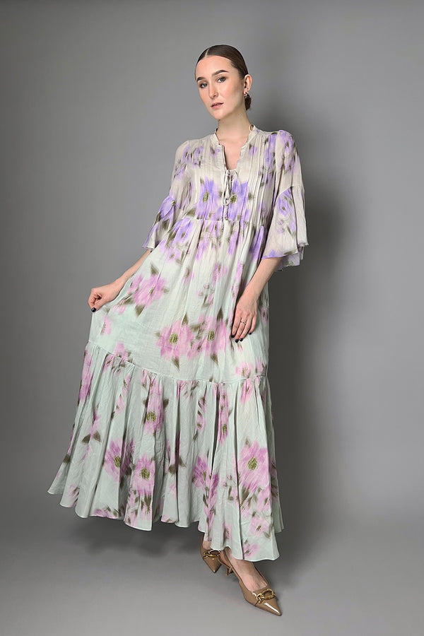 Dorothee Schumacher Blooming Volumes Chambray Maxi Dress Vancouver. Shop Online or in Store.