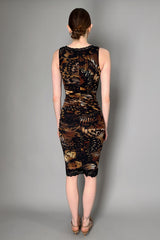 Fuzzi Butterfly Print Ruched Tulle Dress Vancouver. Shop Online or in Store.