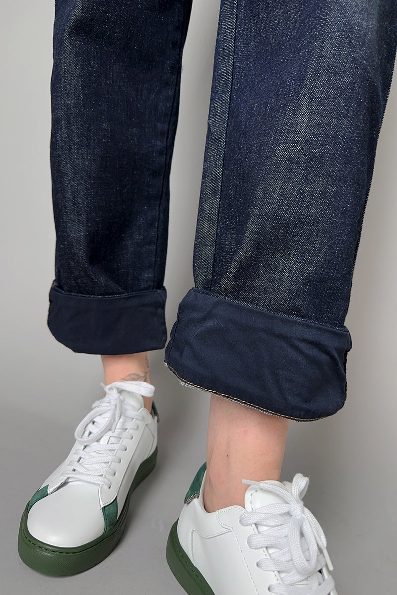 Lorena Antoniazzi Straight Leg Dark Denim Jeans Vancouver. Shop Online or in Store.