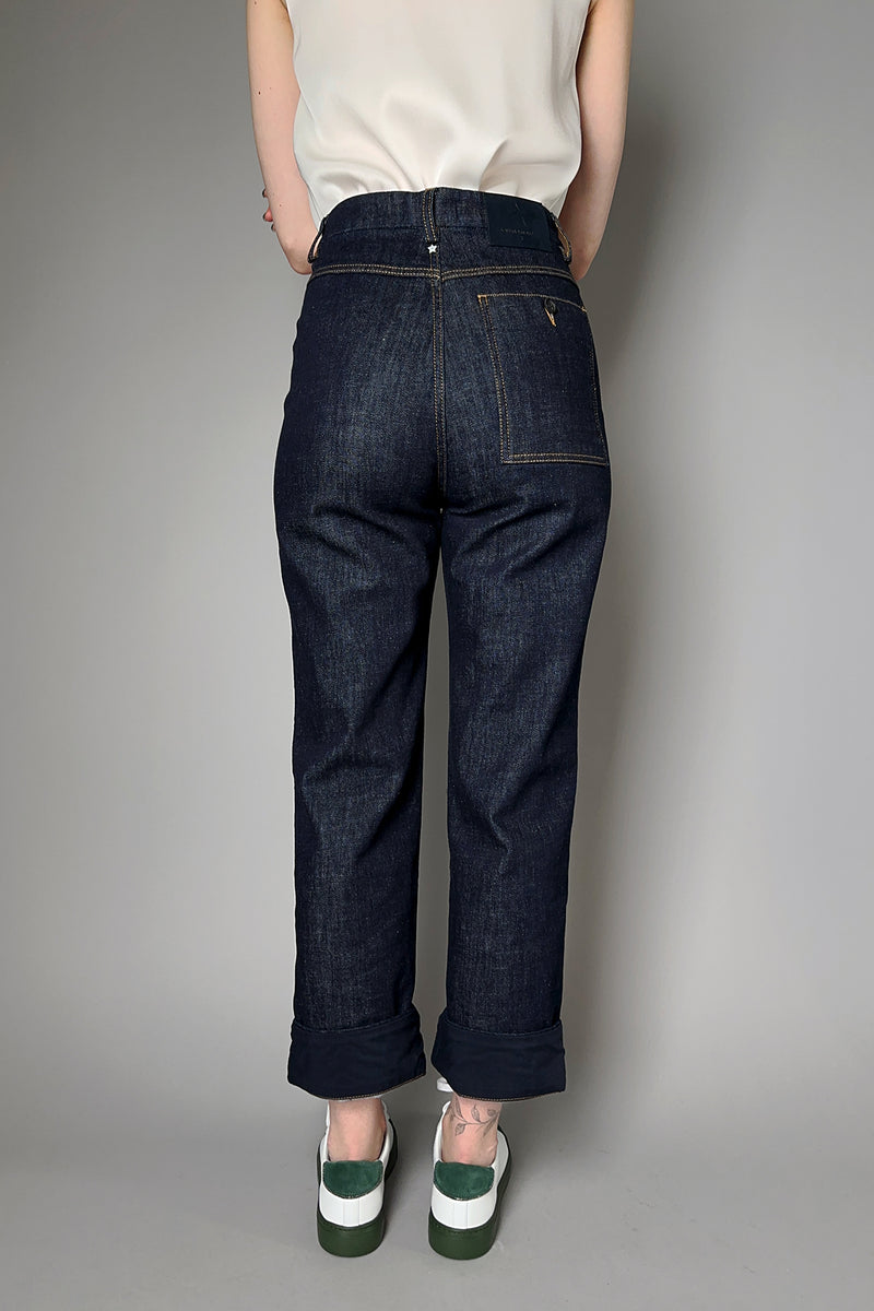 Lorena Antoniazzi Straight Leg Dark Denim Jeans Vancouver. Shop Online or in Store.