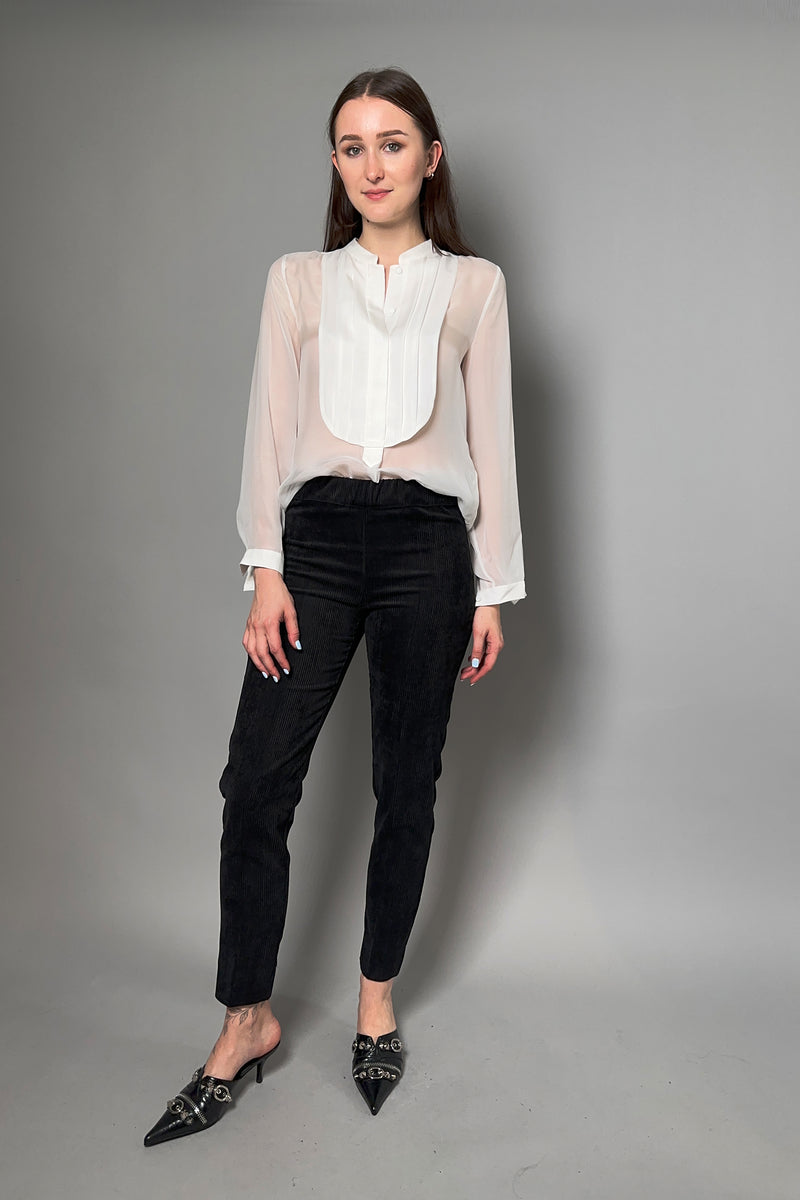 D. Exterior Slim Velvet Corduroy Pants in Black - Ashia Mode – Vancouver, BC