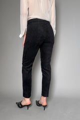 D. Exterior Slim Velvet Corduroy Pants in Black - Ashia Mode – Vancouver, BC