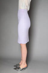 D. Exterior Knit Pencil Skirt in Lilac