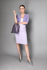 D. Exterior Knit Pencil Skirt in Lilac Vancouver. Shop Online or in Store.