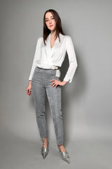 D. Exterior Skinny Velvet Corduroy Pants in Stone - Ashia Mode - Vancouver