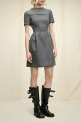 Dorothee Schumacher Modern Softness Dress in Charcoal Grey Melange - Ashia Mode - Vancouver, BC