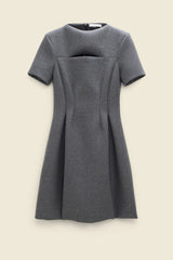Dorothee Schumacher Modern Softness Dress in Charcoal Grey Melange - Ashia Mode - Vancouver, BC