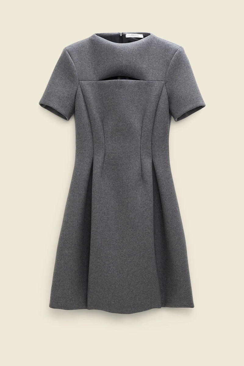 Dorothee Schumacher Modern Softness Dress in Charcoal Grey Melange - Ashia Mode - Vancouver, BC
