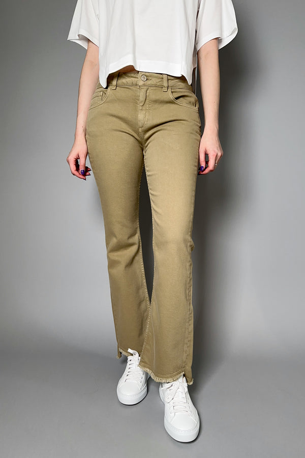 Dorothee Schumacher Denim Attraction Pants in Light Khaki Vancouver. Shop Online or in Store.