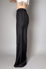 Dorothee Schumacher Silk Straight Leg Trousers in Black