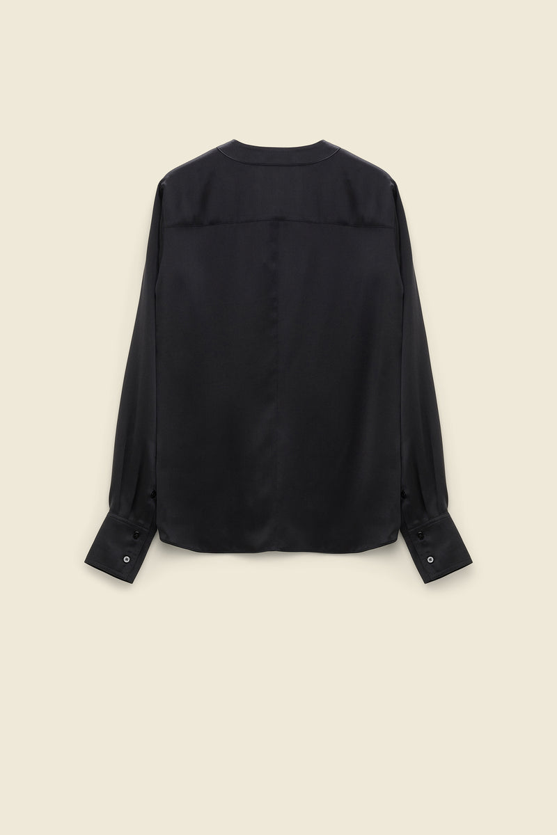 Dorothee Schumacher Sleek Attraction Blouse in Black - Ashia Mode - Vancouver, BC