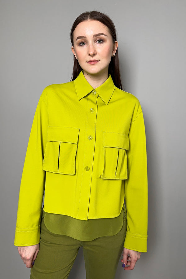 Dorothee Schumacher Emotional Essence 1 Jacket in Acid Green - Ashia Mode - Vancouver, BC