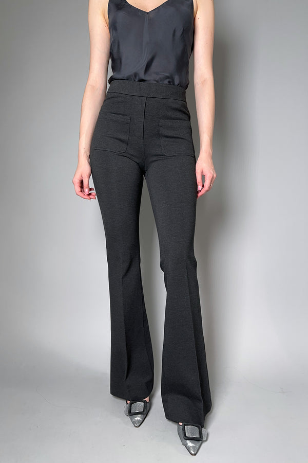 Dorothee Schumacher Emotional Essence Bootcut Pants in Dark Charcoal Grey - Ashia Mode - Vancouver, BC