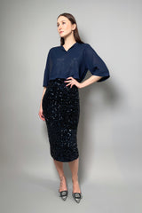 Dorothee Schumacher Essential Ease Pullover in Dark Blue - Ashia Mode - Vancouver, BC