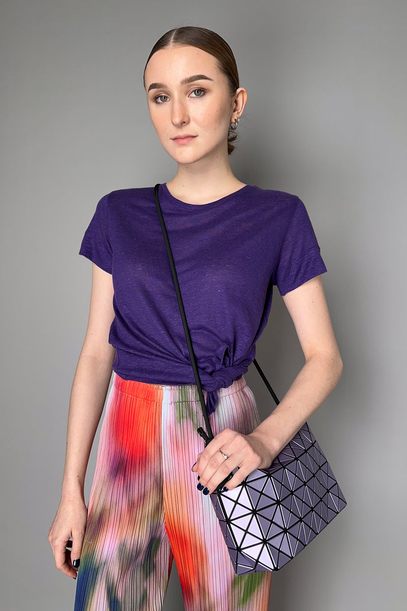 Bao Bao Issey Miyake Loop Metallic Shoulder Bag in Light Purple
