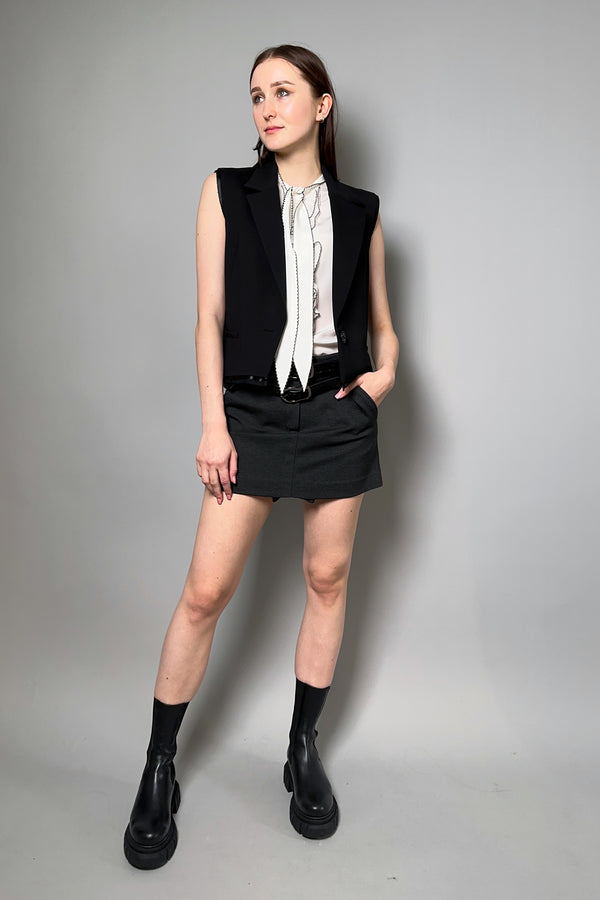 Dorothee Schumacher Emotional Essence I Skort in Dark Charcoal Grey - Ashia Mode - Vancouver, BC