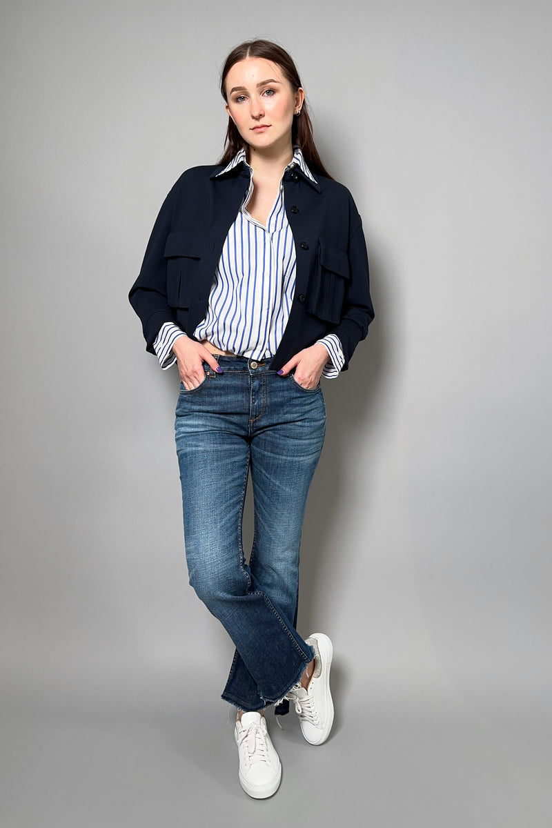 Dorothee Schumacher Denim Love Pants in Dark Blue - Ashia Mode - Vancouver, BC