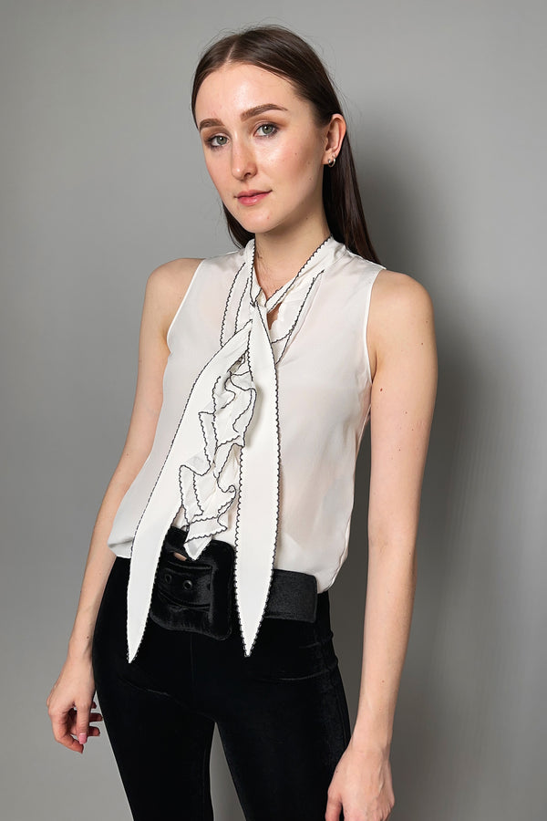 Dorothee Schumacher Blooming Edge Top with Black Trim - Ashia Mode - Vancouver, BC