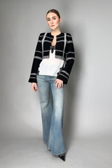 Dorothee Schumacher Check Challenge Cardigan Vancouver. Shop Online or in Store.
