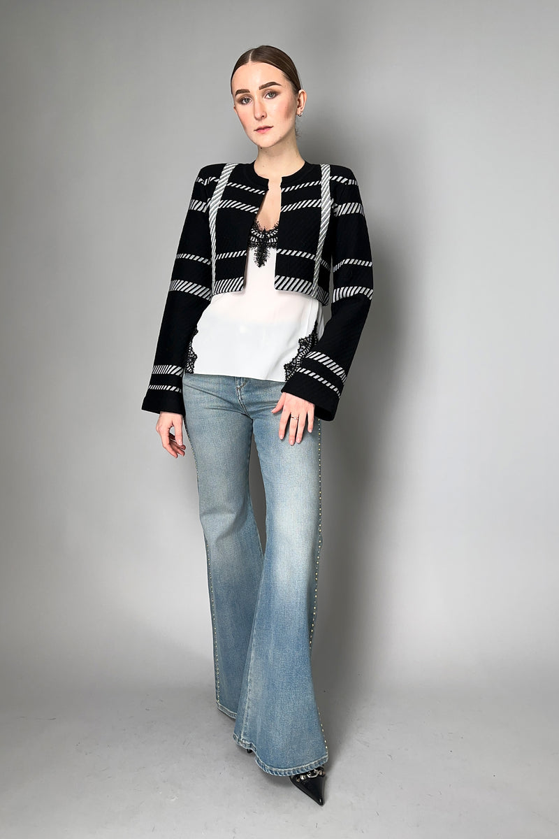 Dorothee Schumacher Check Challenge Cardigan Vancouver. Shop Online or in Store.