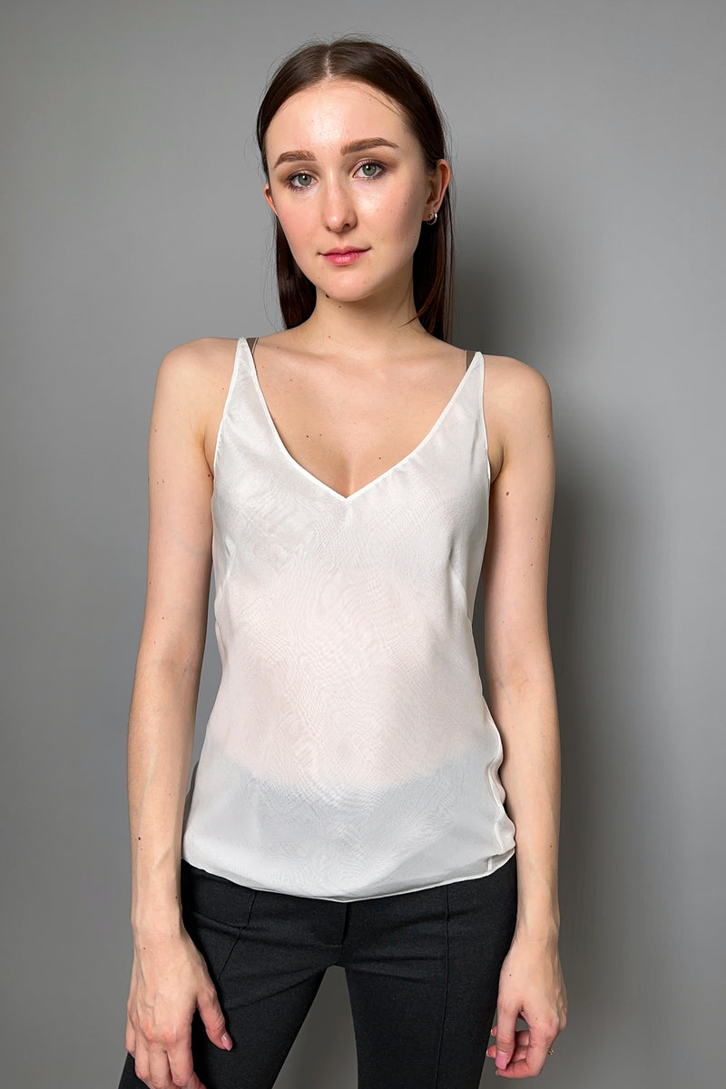 Dorothee Schumacher Playful Lightness Camisole in Camellia White - Ashia Mode - Vancouver, BC